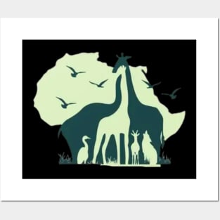 African Wildlife Posters and Art